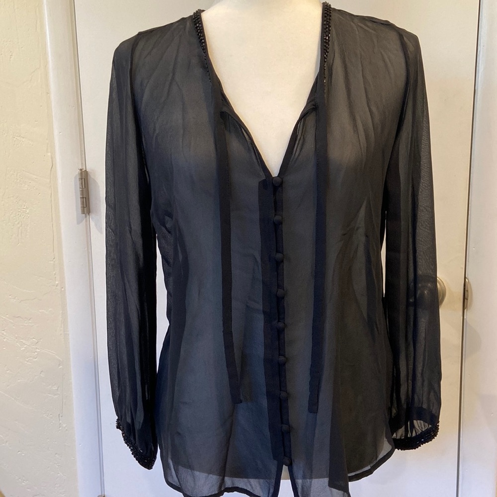 Josie Sheer Silk Blouse